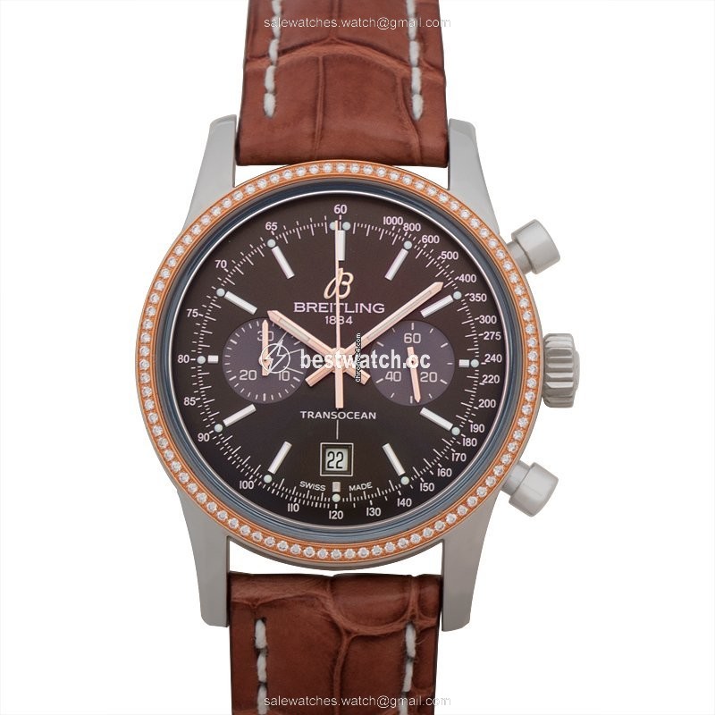 IMG_9085 Breitling Transocean Chronograph 38 Mens watch Unisex Automatic Steel U4131053 Q600 Replica 2
