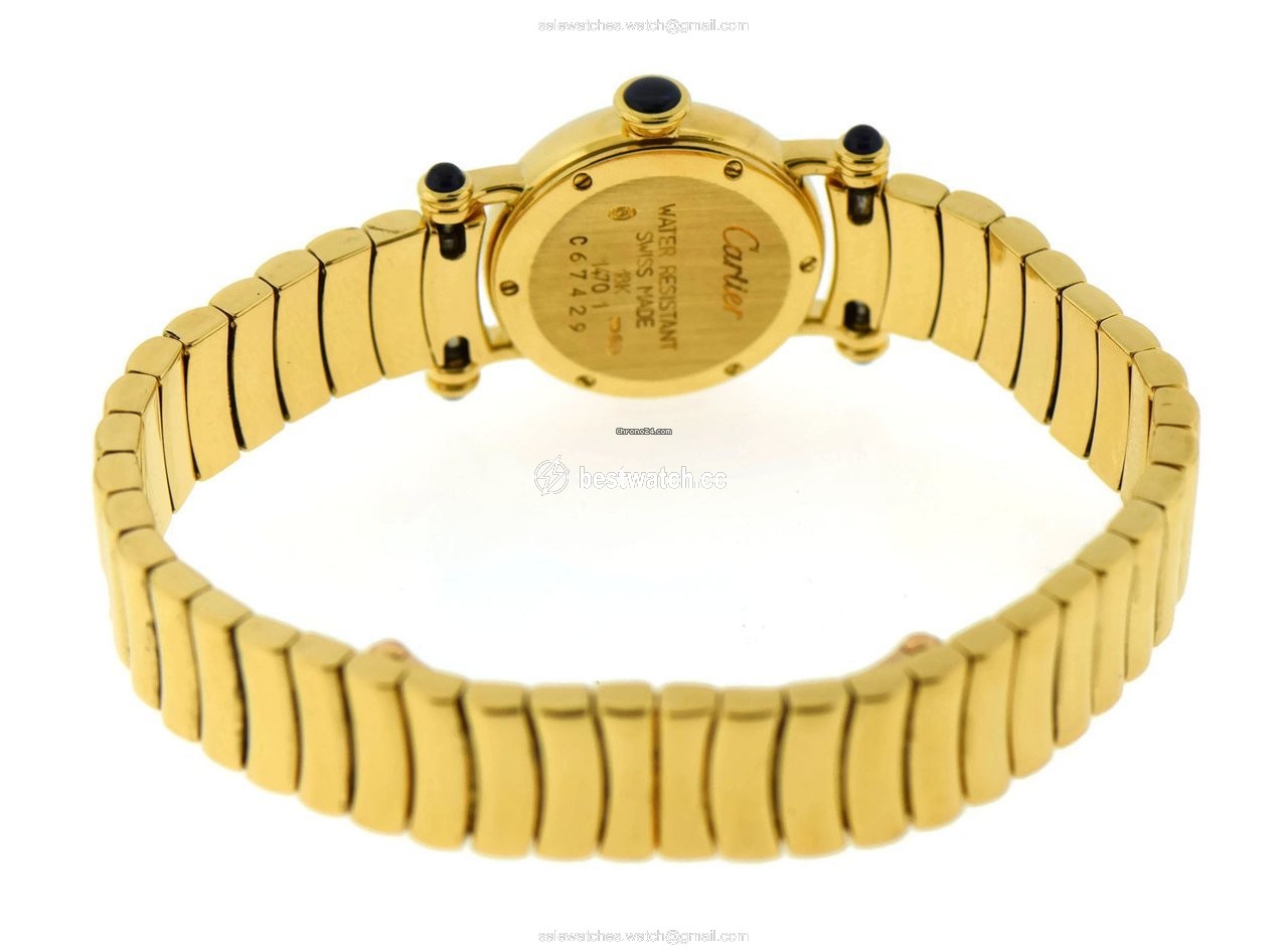 IMG_9085 Cartier Diabolo Womens watch Quartz Yellow gold 1470 Replica 2