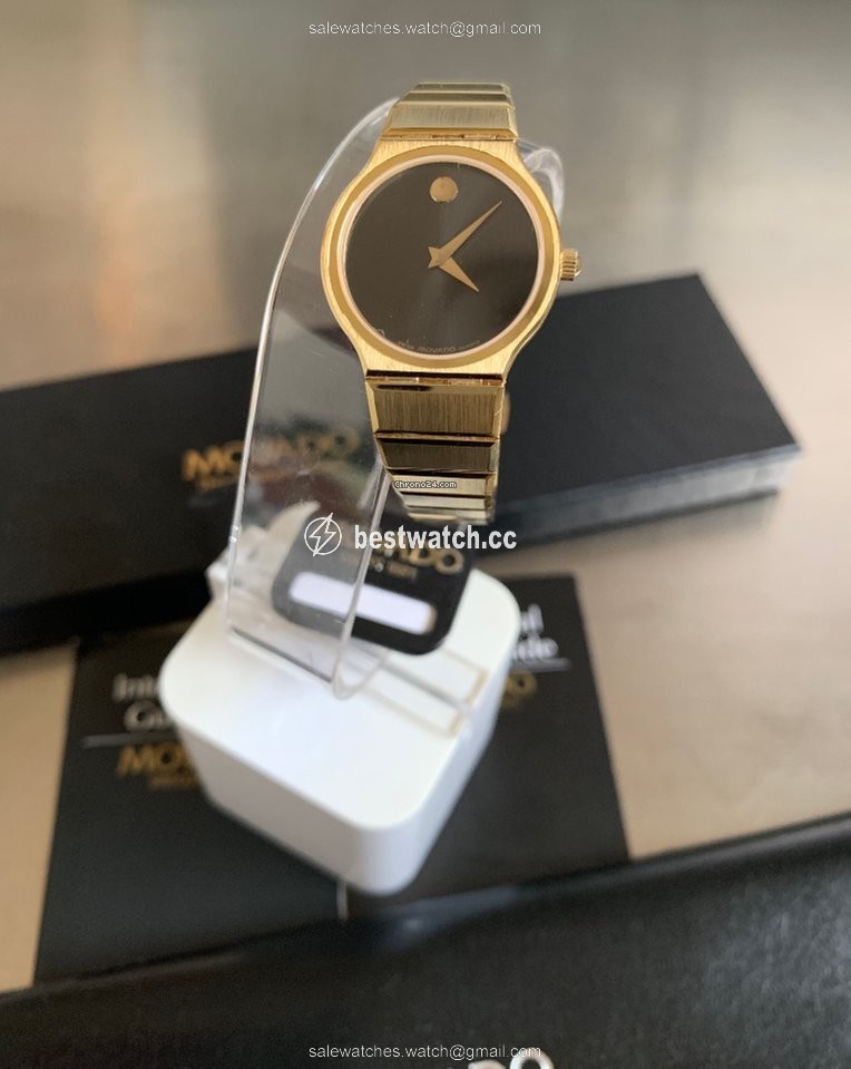 IMG_9085 Movado Museum Womens watch Quartz Yellow gold ref.Saphire n C80 - 40-40-884 RGlox - LTD ref. n 254 Replica 2