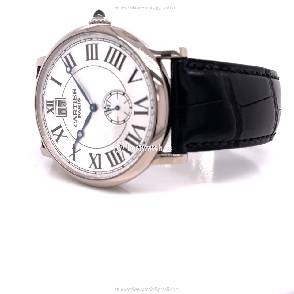 Cartier Rotonde de Cartier Mens watch Unisex Manual winding White gold W1550751 Replica 2