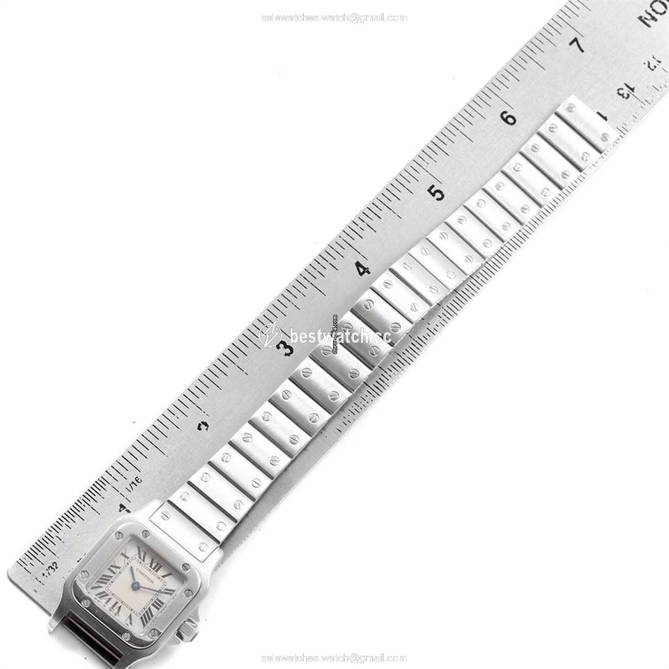 Cartier Santos Galbee Womens watch Quartz Steel W20056D6 Replica 2
