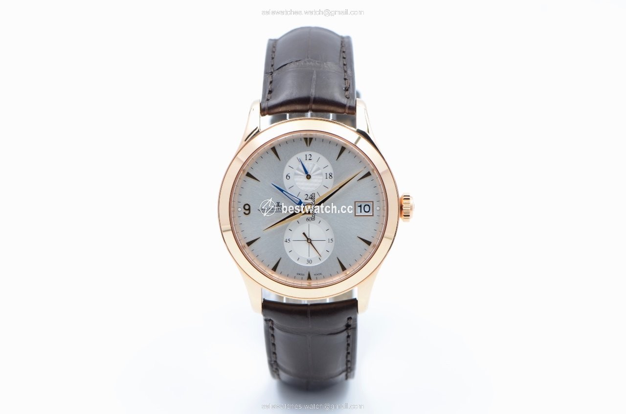 IMG_9085 Jaeger-LeCoultre Master Hometime Mens watch Unisex Automatic Rose gold Q1622530 Replica 2
