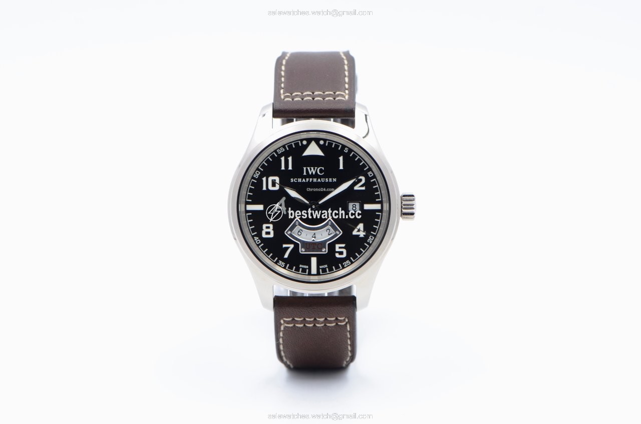 IMG_9085 IWC Pilot Mens watch Unisex Automatic White gold IW326102 Replica 2