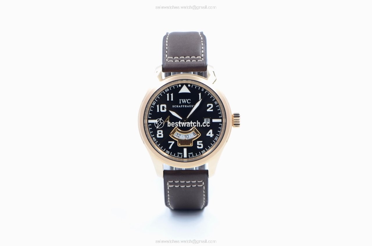 IMG_9085 IWC Pilot Mens watch Unisex Automatic Rose gold IW326103 Replica 2