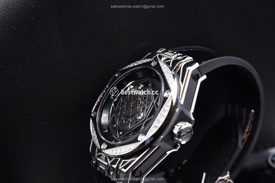 IMG_9085 Hublot Big Bang Sang Bleu Womens watch Automatic Steel 465.SS.1117.VR.1204.MXM17 Replica 2