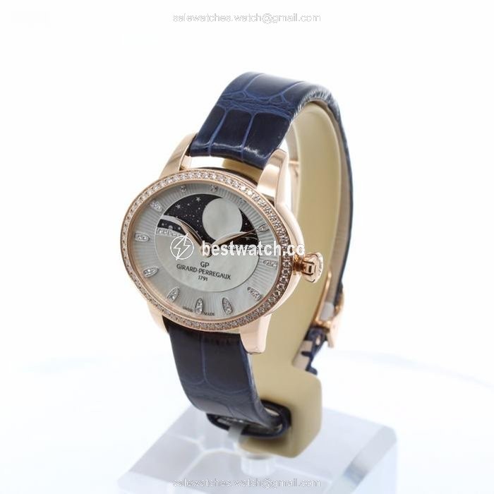 IMG_9085 Girard Perregaux Cats Eye Womens watch Automatic Rose gold 80496D52A751-CK4A Replica 2