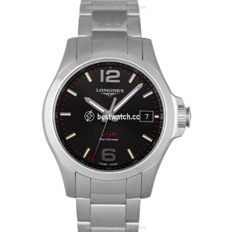 IMG_9085 Longines Conquest Mens watch Unisex Quartz Steel L37164566 Replica 2
