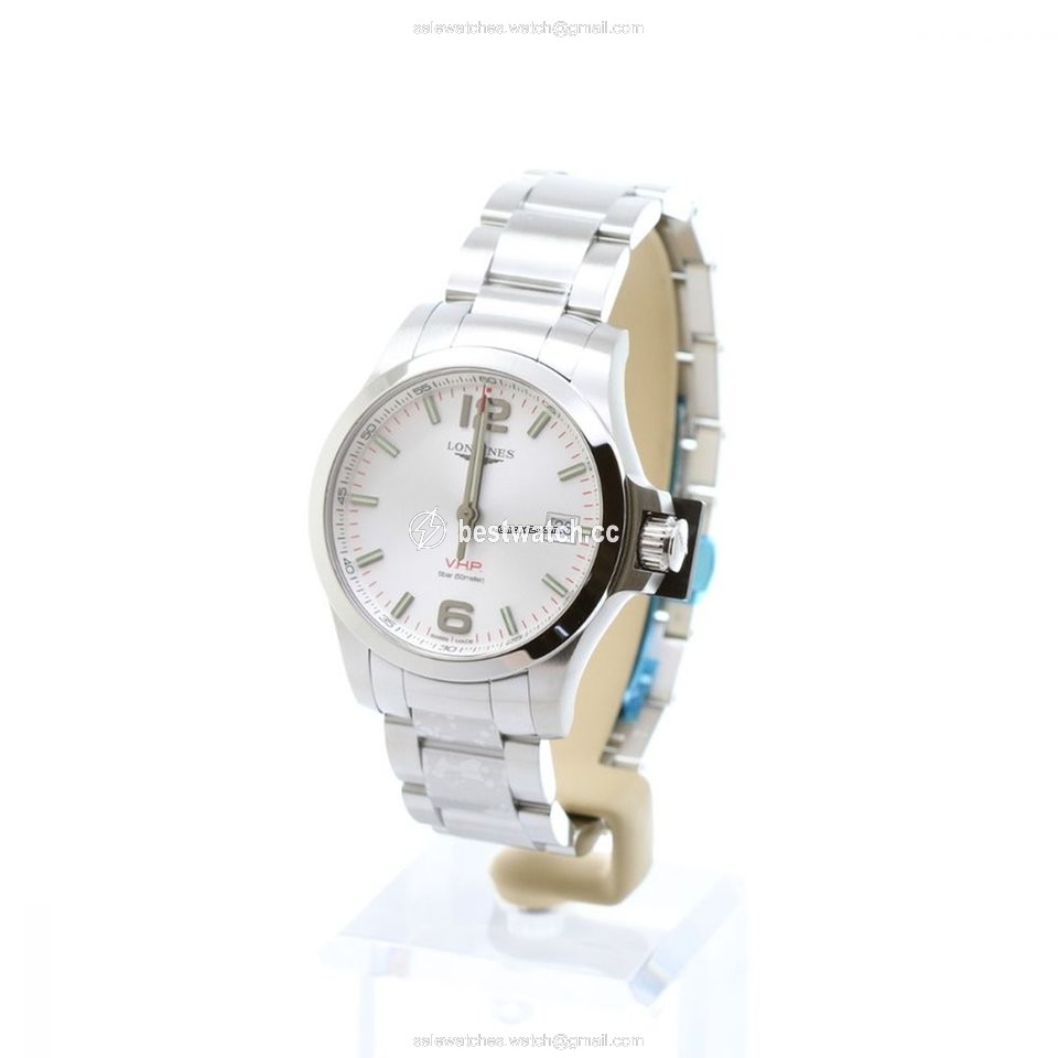 IMG_9085 Longines Conquest Mens watch Unisex Quartz Steel L3.716.4.76.6 Replica 2