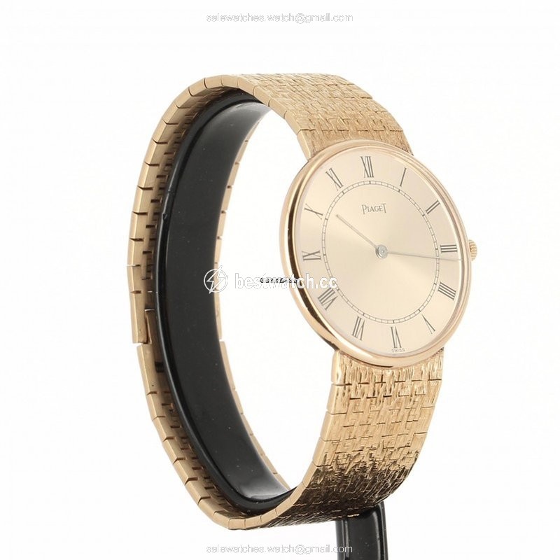 IMG_9085 Piaget Altiplano Mens watch Unisex Manual winding Yellow gold 9035 A 68 Replica 2
