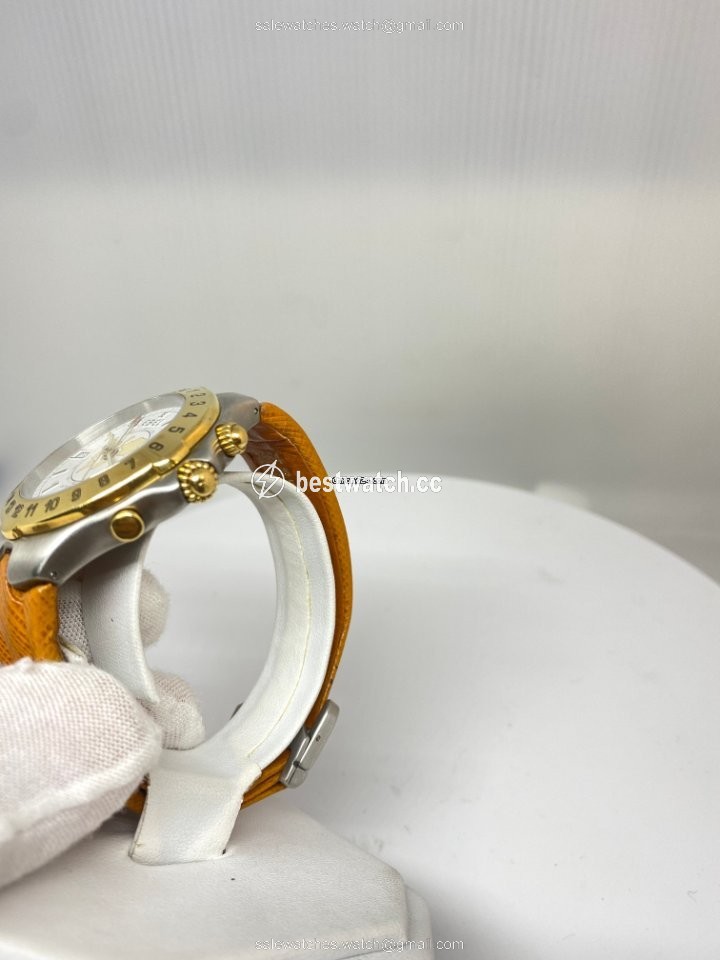 IMG_9086 Ebel Sportwave Mens watch Unisex Automatic Gold Steel E6122641 3