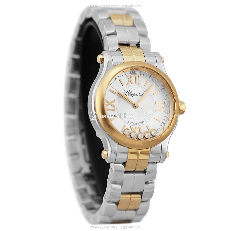 IMG_9086 Chopard Happy Sport Womens watch Automatic Gold Steel 278573-6009 3