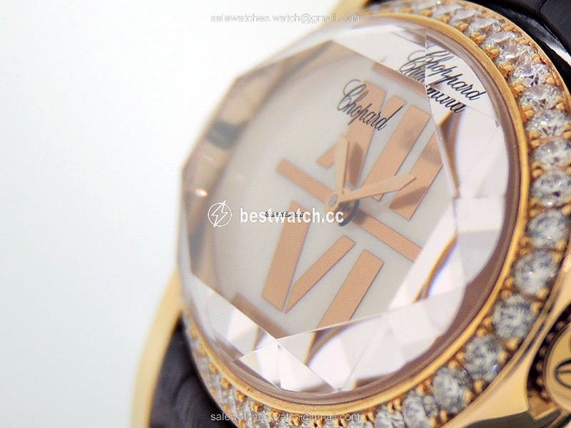 IMG_9086 Chopard Happy Diamonds Womens watch Quartz Rose gold 139018 3