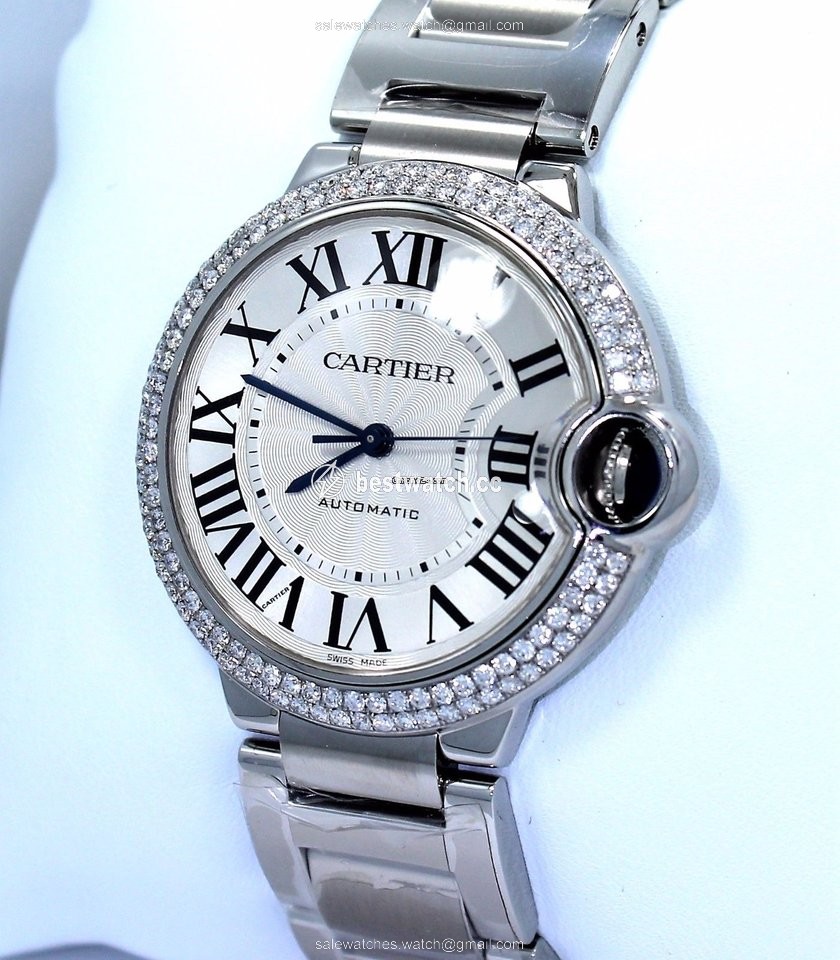 IMG_9086 Cartier Ballon Bleu 36mm Mens watch Unisex Automatic Steel W690046 3