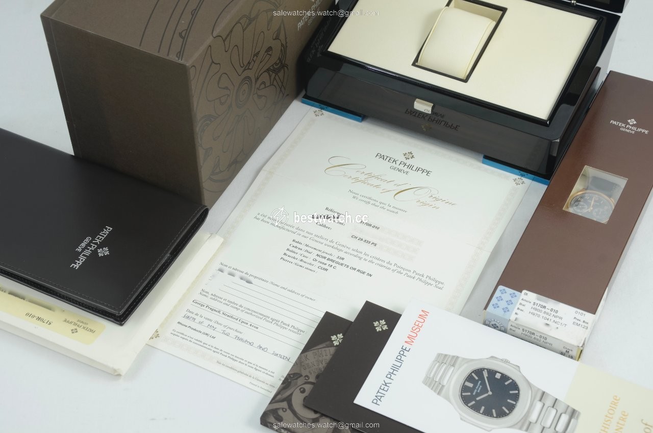 IMG_9086 Patek Philippe Chronograph Mens watch Unisex Manual winding Rose gold 5170R-010 3