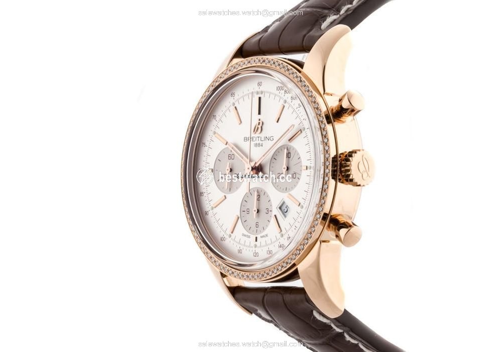 IMG_9086 Breitling Transocean Chronograph Mens watch Unisex Automatic Rose gold RB015253 G738 3