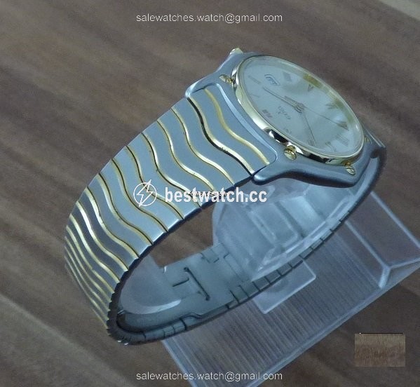 IMG_9086 Ebel Sportwave Mens watch Unisex Quartz Gold Steel 183909 3
