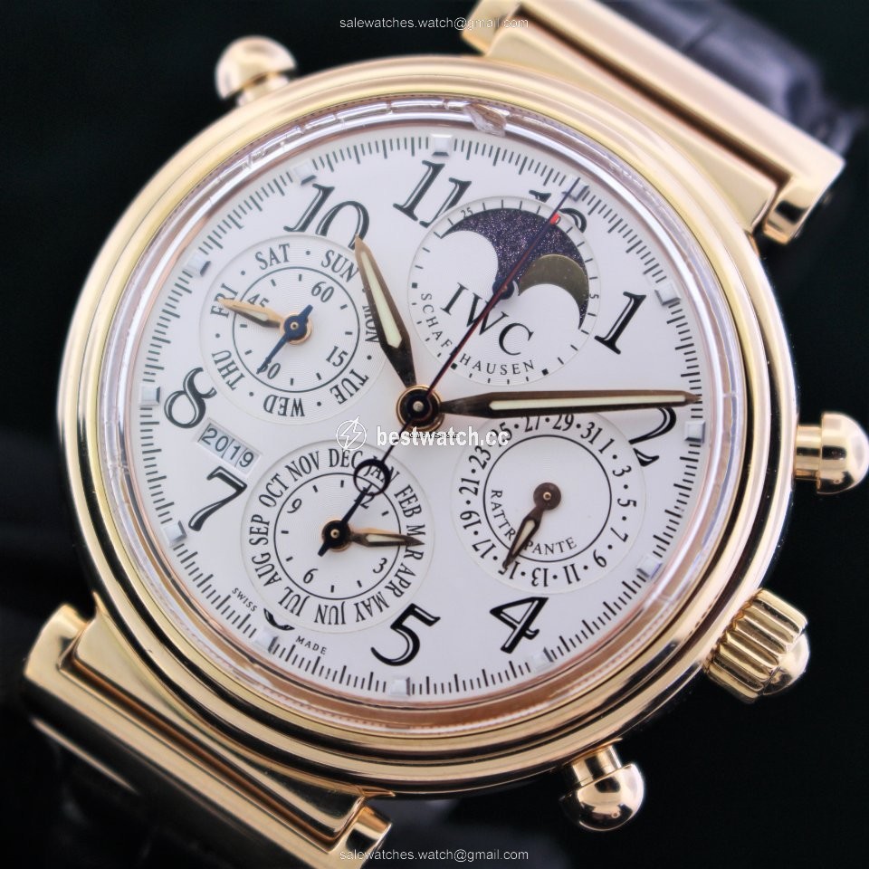 IMG_9086 IWC Da Vinci Perpetual Calendar Mens watch Unisex Automatic Yellow gold IW3754 3