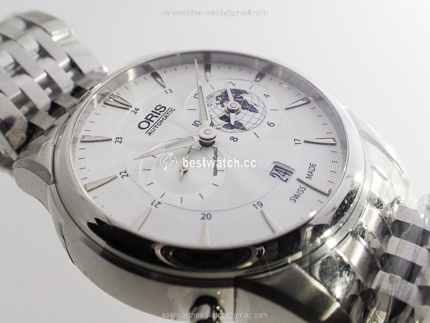 Oris Artelier Worldtimer Mens watch Unisex Automatic Steel 01 690 7690 4081 3