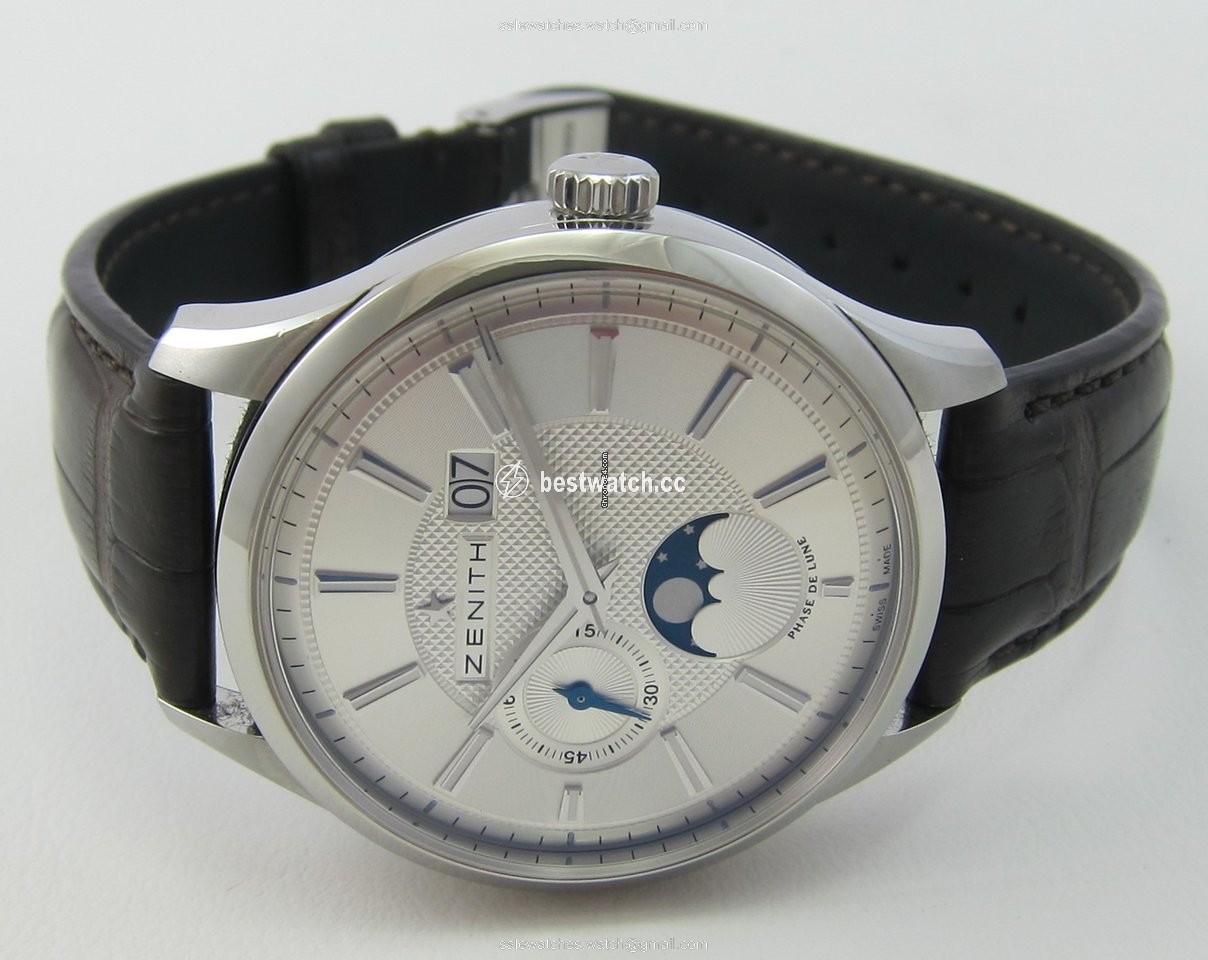 IMG_9086 Zenith Captain Moonphase Mens watch Unisex Automatic Steel 03.2140.691 02.C498 3