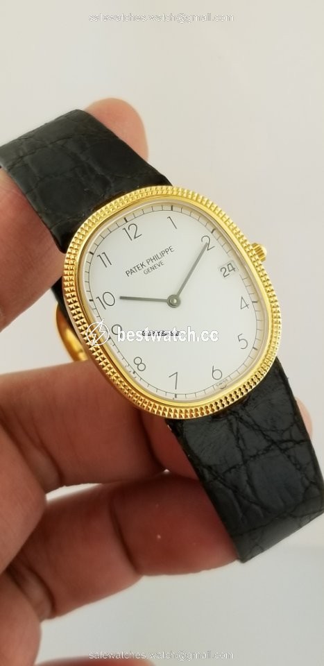 IMG_9086 Patek Philippe Golden Ellipse Womens watch Quartz Yellow gold 3931J 3