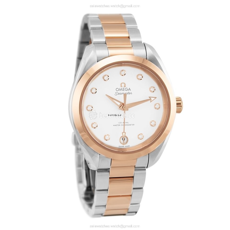 Omega Seamaster Aqua Terra Womens watch Automatic Gold Steel 220.20.34.20.52.001 3