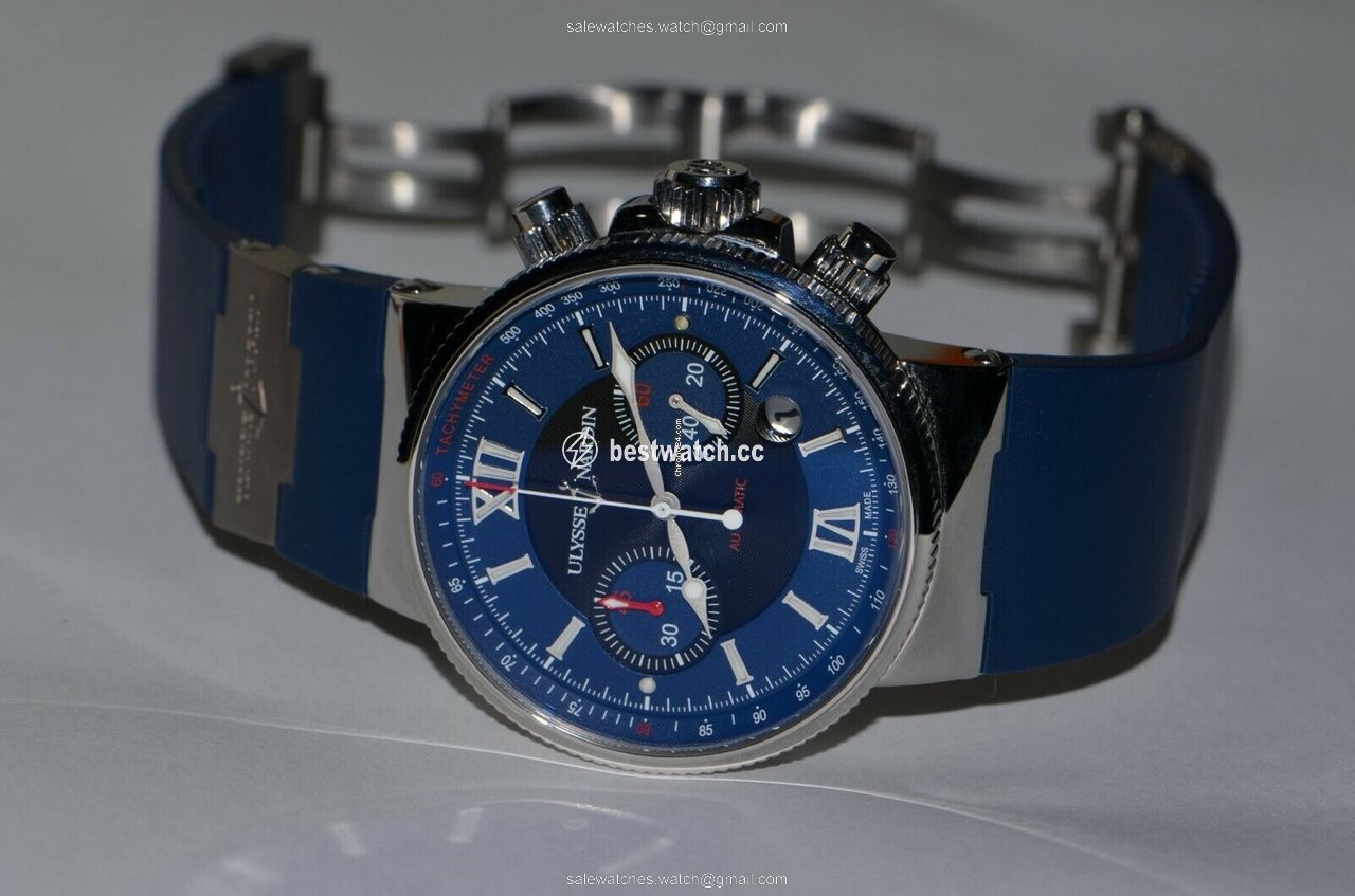 IMG_9086 Ulysse Nardin Marine Chronograph Mens watch Unisex Automatic Steel 353-66 323 3