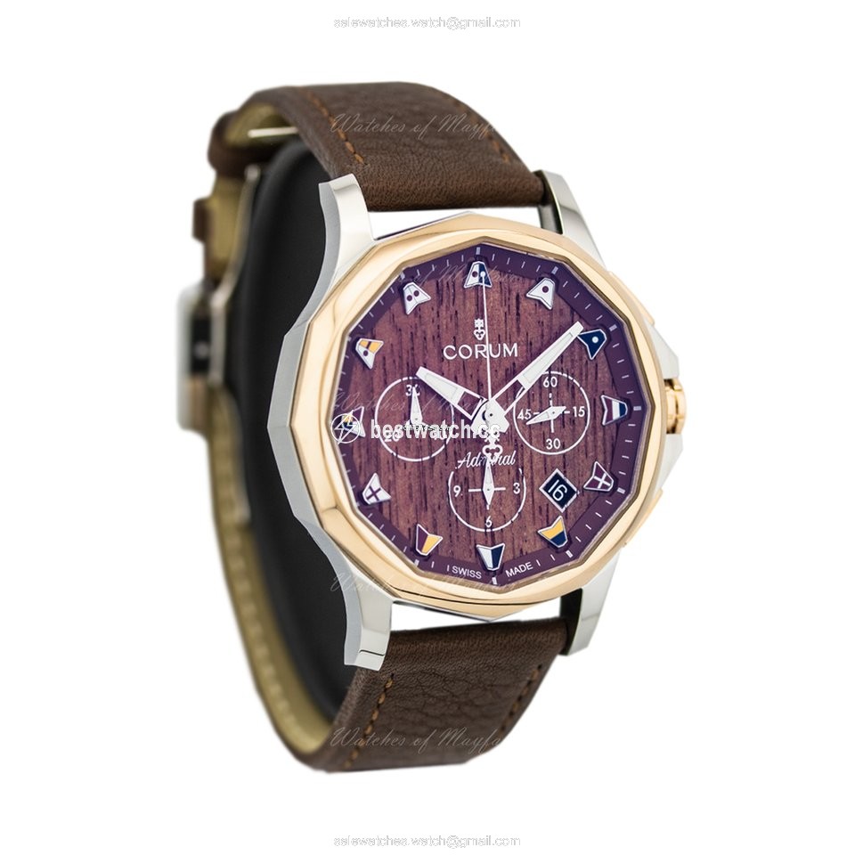 IMG_9086 Corum Admirals Cup Legend 42 Mens watch Unisex Automatic Gold Steel A984 03598 - 984.101.24 0F62 AW12 3
