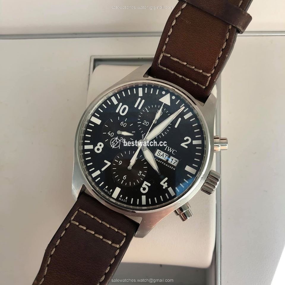 IWC Pilot Chronograph Mens watch Unisex Automatic Steel IW377713 3