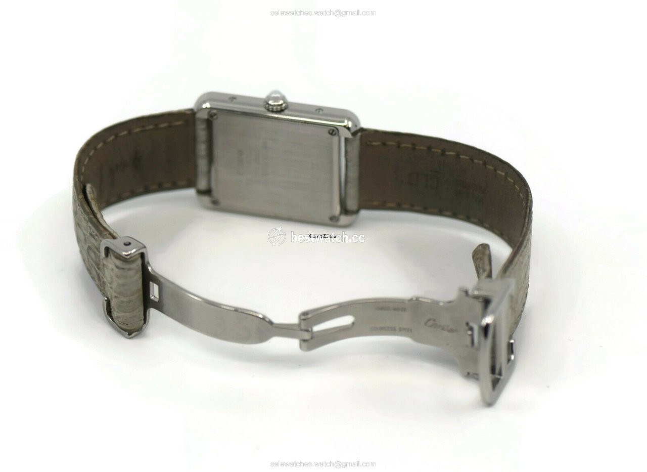IMG_9086 Cartier Tank Solo Mens watch Unisex Quartz Steel 2716 3