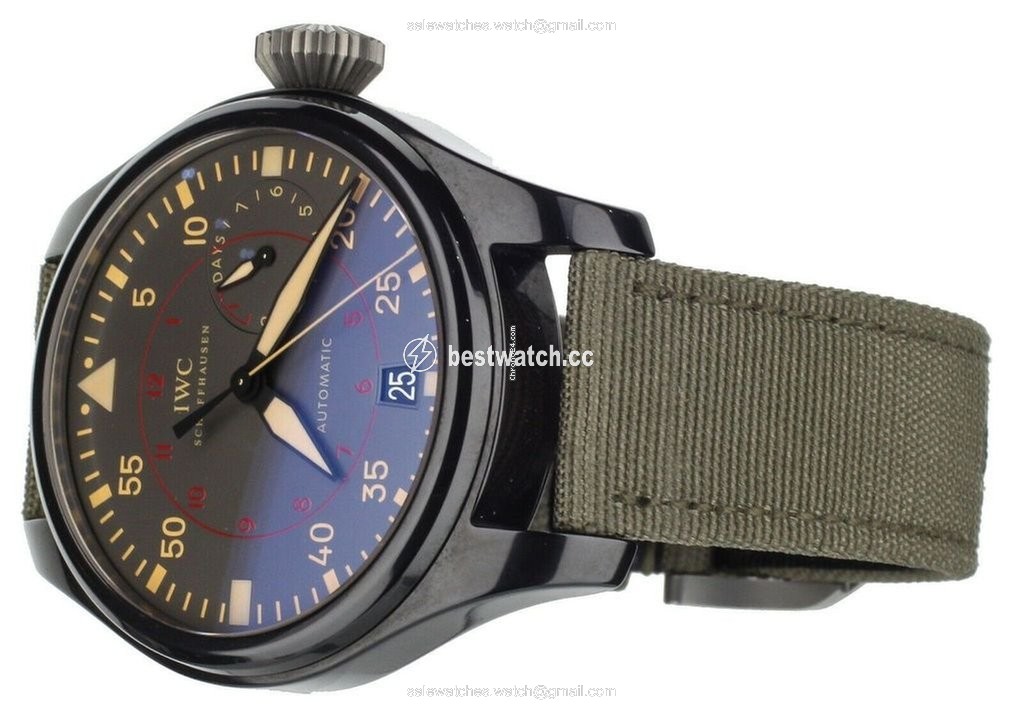 IMG_9086 IWC Big Pilot Top Gun Miramar Mens watch Unisex Automatic Ceramic IW5019-02 3