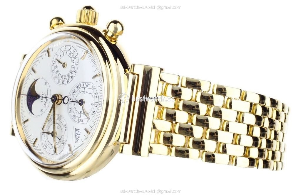 IMG_9086 IWC Da Vinci Perpetual Calendar Mens watch Unisex Automatic Yellow gold IW9252-01 3