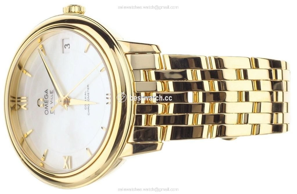 IMG_9086 Omega De Ville Prestige Womens watch Automatic Yellow gold 424.50.33.20.05.001 3