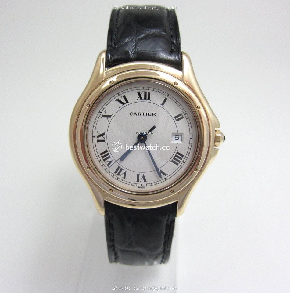 IMG_9086 Cartier Cougar Mens watch Unisex Quartz Yellow gold 887920 3