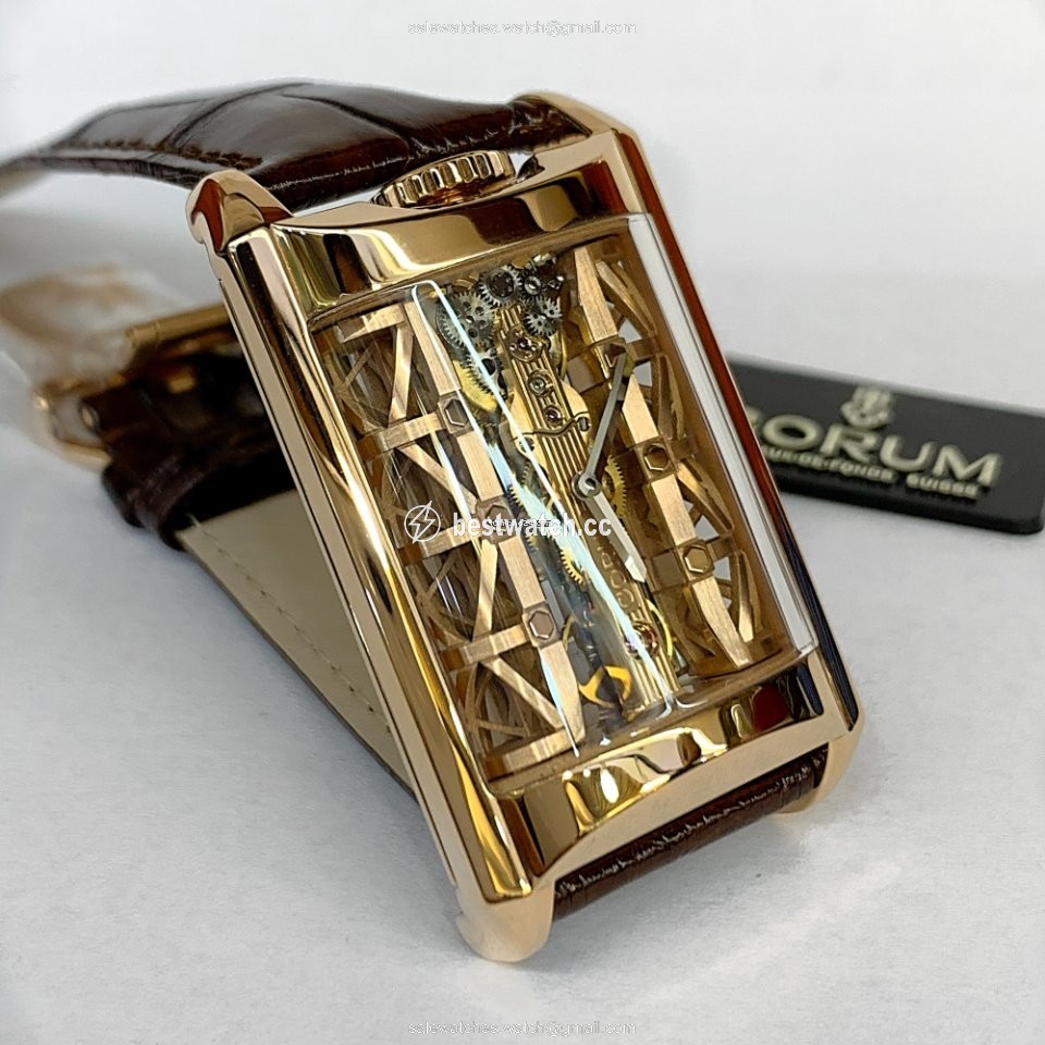 IMG_9086 Corum Golden Bridge Mens watch Unisex Manual winding Rose gold B 313 03296 3
