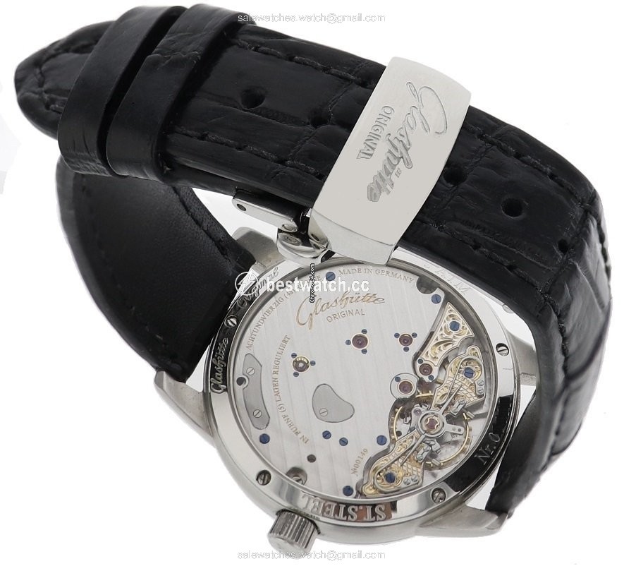 IMG_9086 Glashutte Original PanoReserve Mens watch Unisex Manual winding Steel 65-01-02-02-04 3