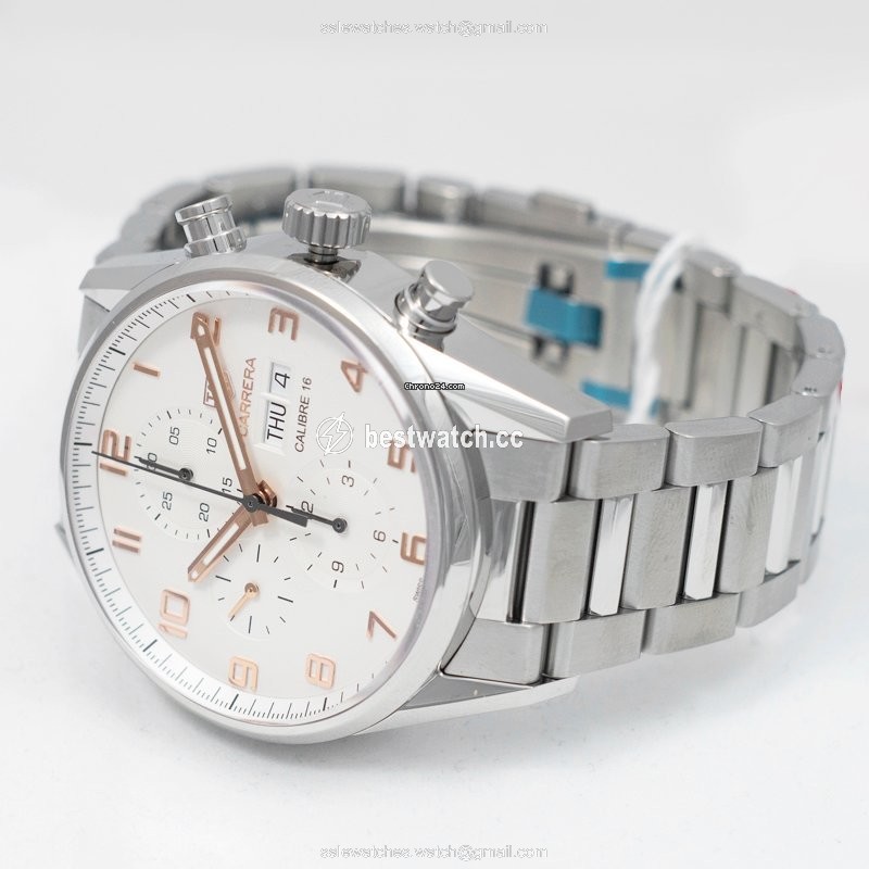 IMG_9086 TAG Heuer Carrera Calibre 16 Mens watch Unisex Automatic Steel CV2A1AC.BA0738 3