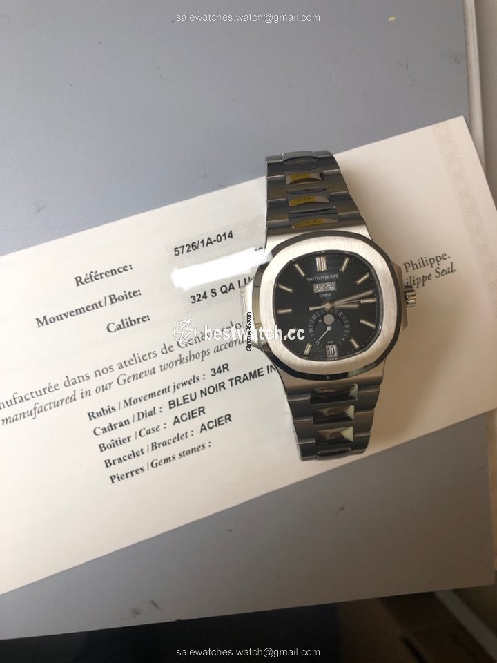 IMG_9086 Patek Philippe Nautilus Mens watch Unisex Automatic Steel 5726 1a-014 3