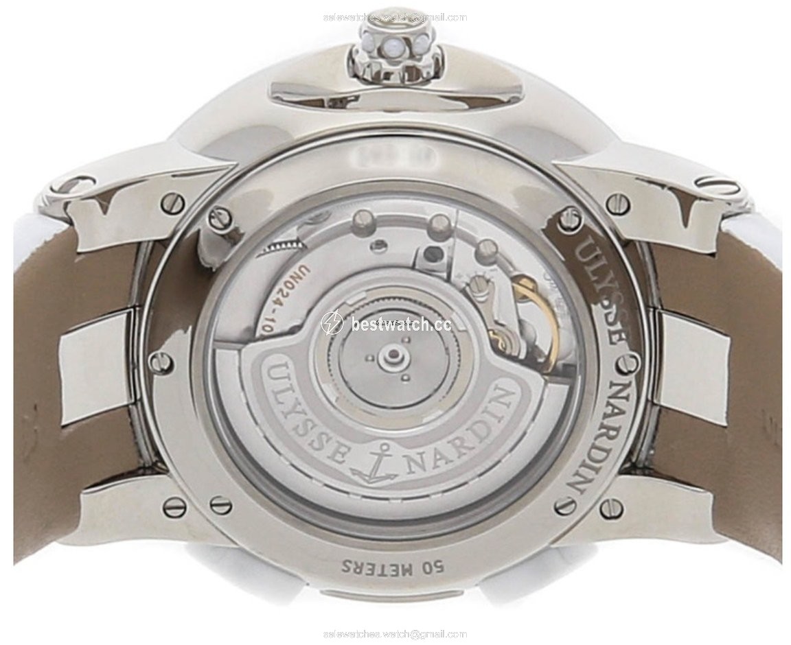 IMG_9086 Ulysse Nardin Executive Dual Time Lady Womens watch Automatic Steel 243-10 30-05 3