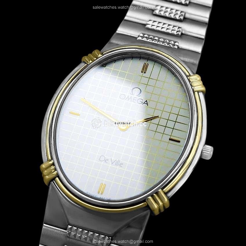 Omega De Ville Mens watch Unisex Quartz Gold Steel AB 2 3