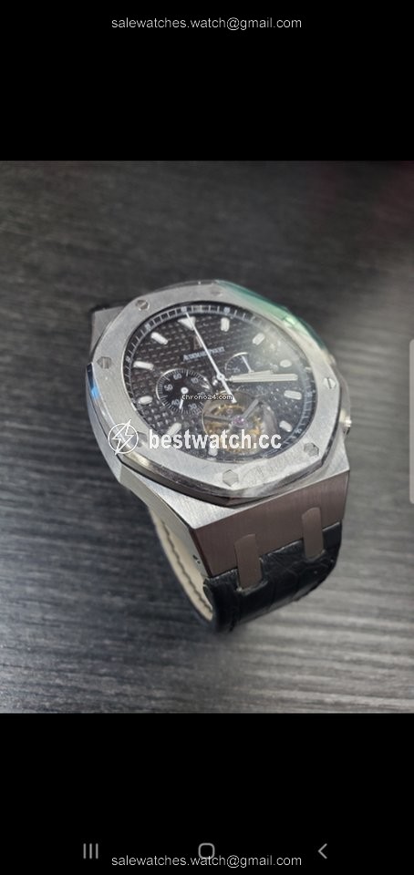 IMG_9086 Audemars Piguet Royal Oak Tourbillon Mens watch Unisex Manual winding Steel 25977st.oo.d002cr.01 3