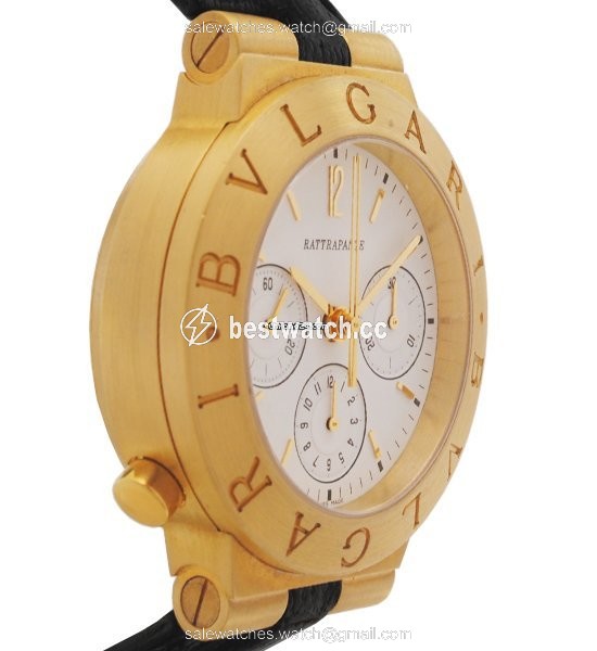 IMG_9086 Bulgari Diagono Mens watch Unisex Automatic Yellow gold CH 40 GL 3