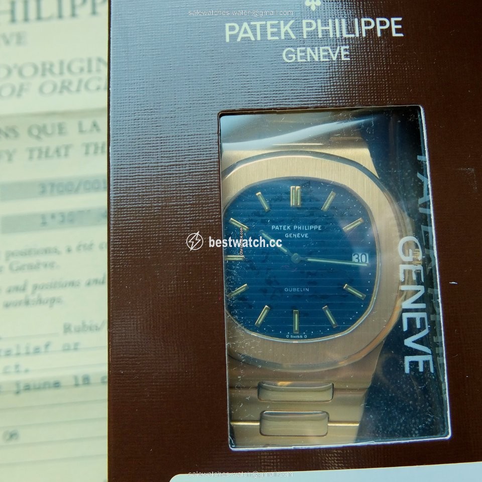 IMG_9086 Patek Philippe Nautilus Mens watch Unisex Automatic Yellow gold 3700 Patek Philippe Nautilus GG G1BELIN Full Set 3