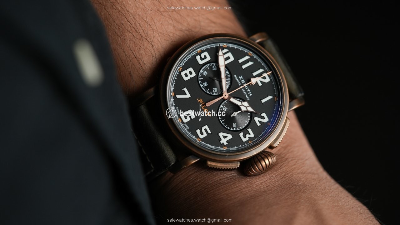 IMG_9086 Zenith Pilot Type 20 Extra Special Mens watch Unisex Automatic Bronze 29.2430.4069 21.C800 3