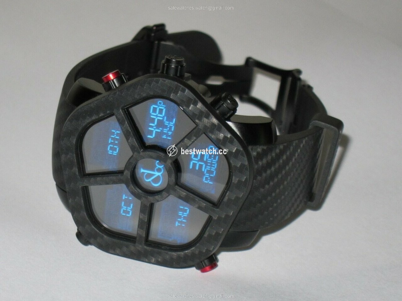 Jacob & Co. Five Time Zone Mens watch Unisex Quartz Steel 300.100.11.NS.MB.4NS 3