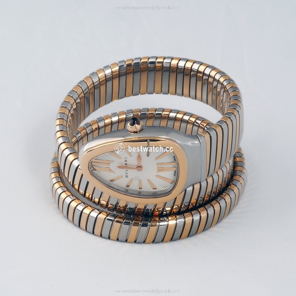 IMG_9086 Bulgari Serpenti Womens watch Quartz Gold Steel 102236 SP35C6SPG.2T 3