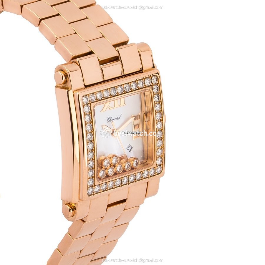IMG_9086 Chopard Happy Sport Mens watch Unisex Quartz Rose gold 275322-5002 3