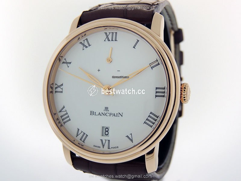 IMG_9086 Blancpain Villeret Mens watch Unisex Manual winding Rose gold 6613.3631.55B 3