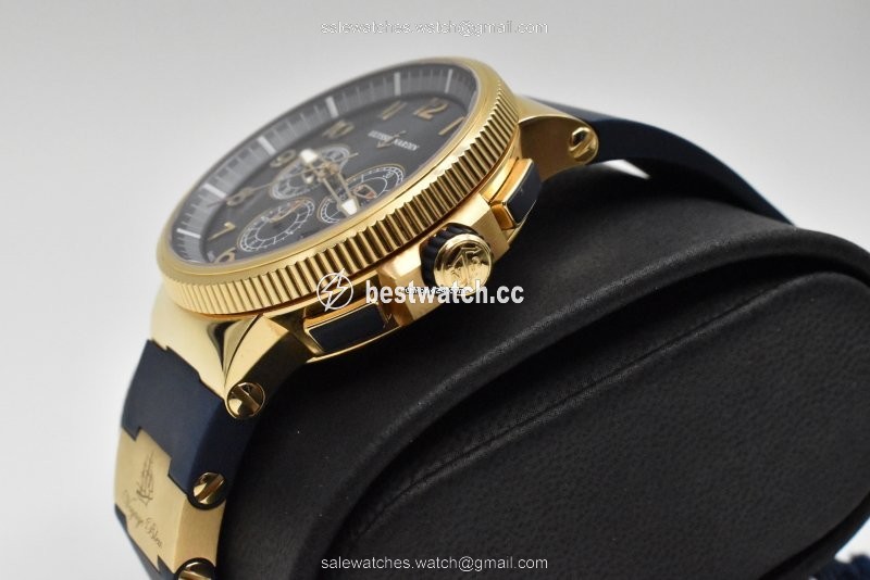 IMG_9086 Ulysse Nardin Marine Chronograph Mens watch Unisex Automatic Rose gold 1506-150LE-3 63-VB 3