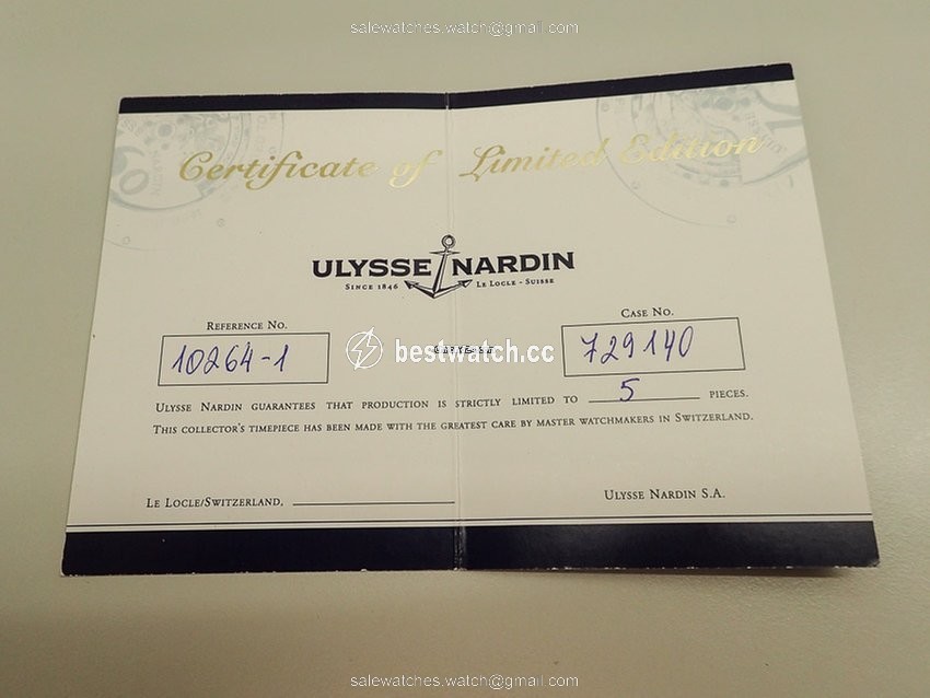IMG_9086 Ulysse Nardin Mens watch Unisex Manual winding Yellow gold 10264-1 3