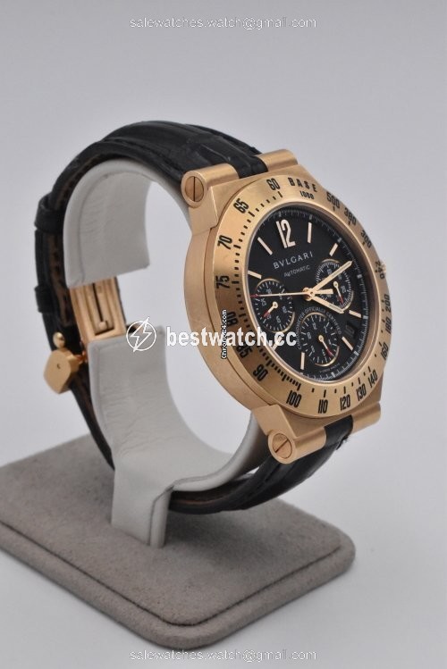 IMG_9086 Bulgari Diagono Mens watch Unisex Automatic Yellow gold CH.40.G.TA 3
